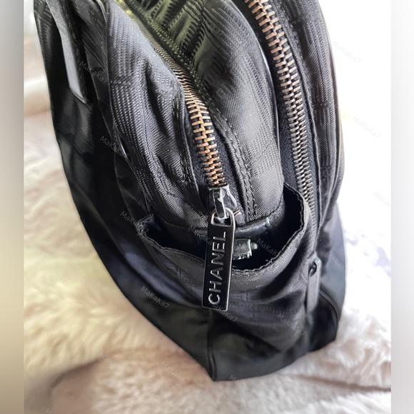 Rare✨Chanel Nylon Double Zip Travel Tote - Picture 6 of 9